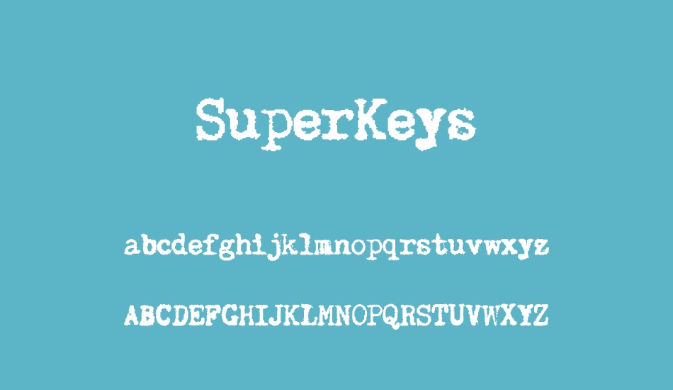 superkeys font