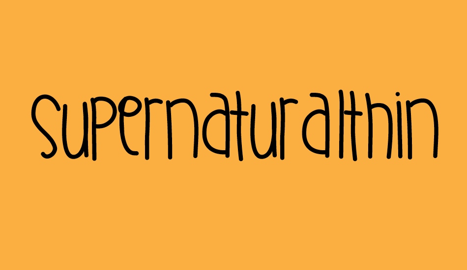 supernaturalthing font big