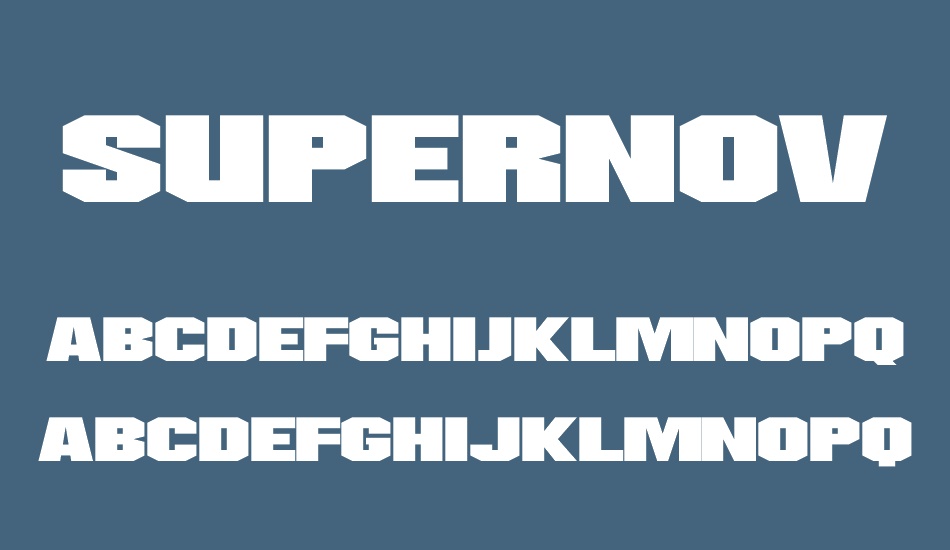 supernovas font