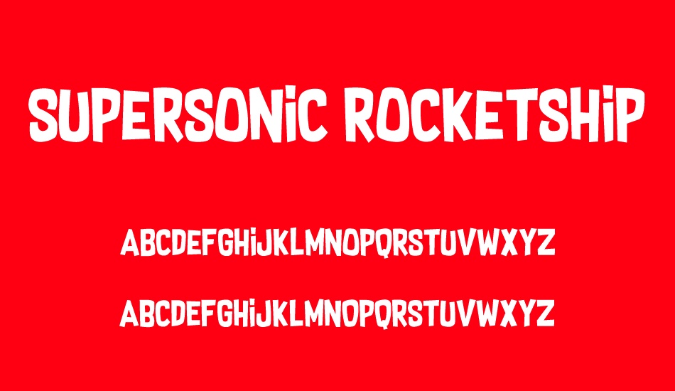supersonic-rocketship font