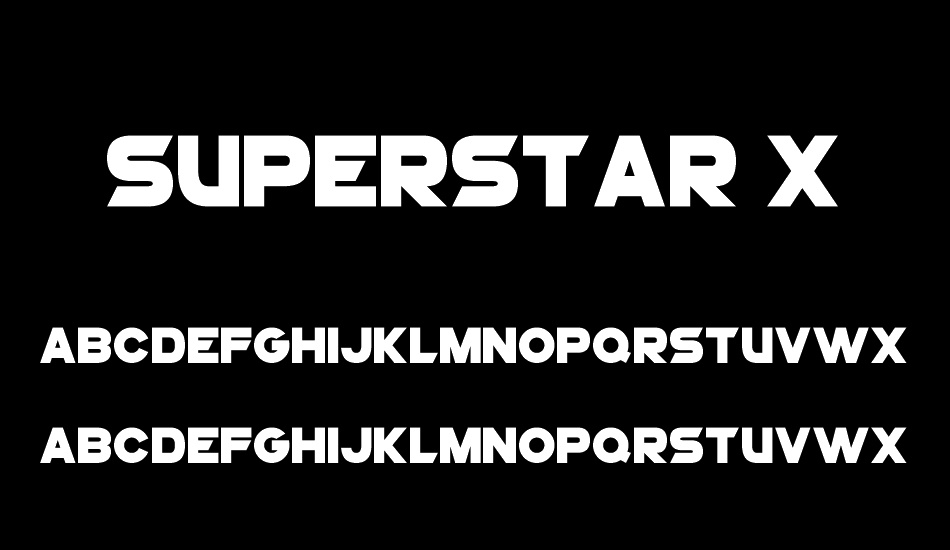 superstar-x font