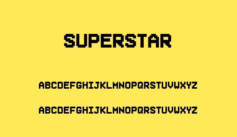 superstar font