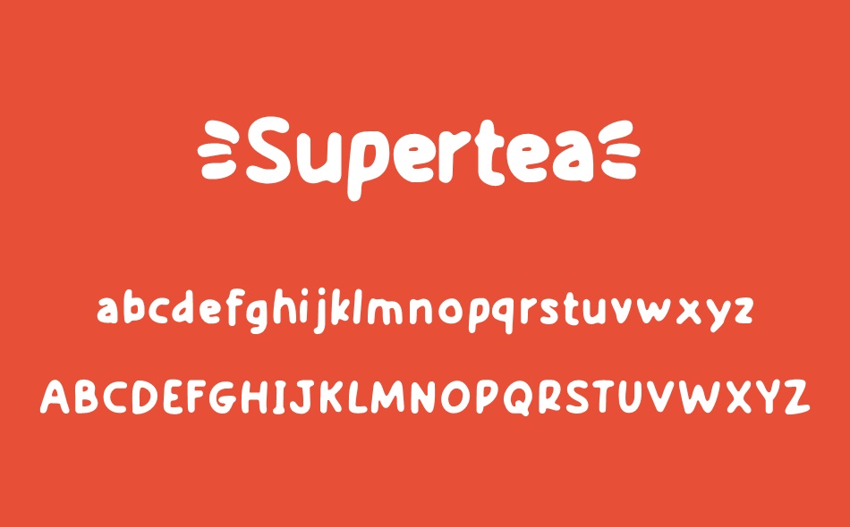 Supertea font