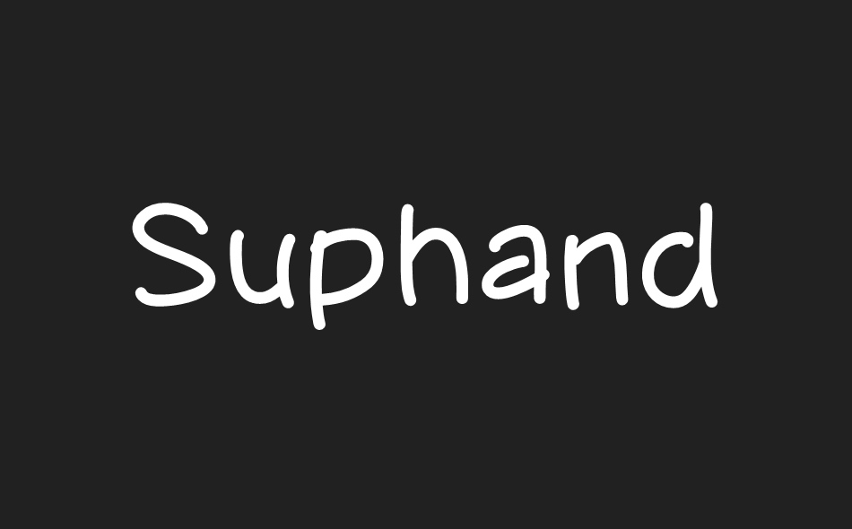 Suphand font big