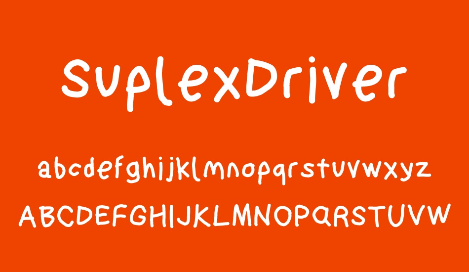 suplexdriver font