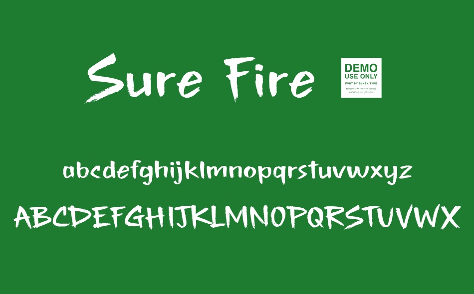 Sure Fire font