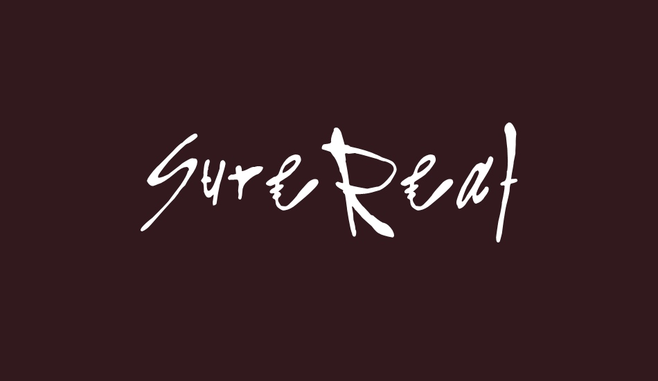 surereal font big