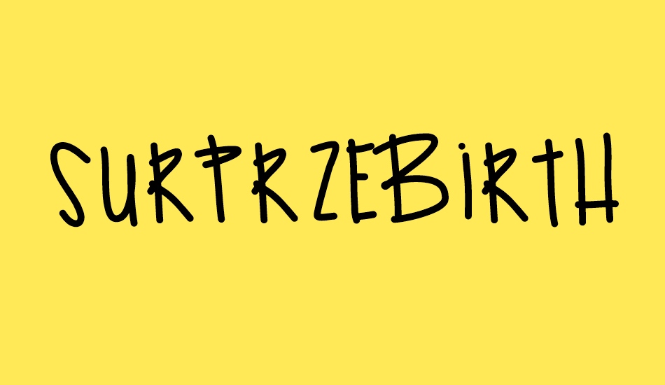 surprzebirthday font big