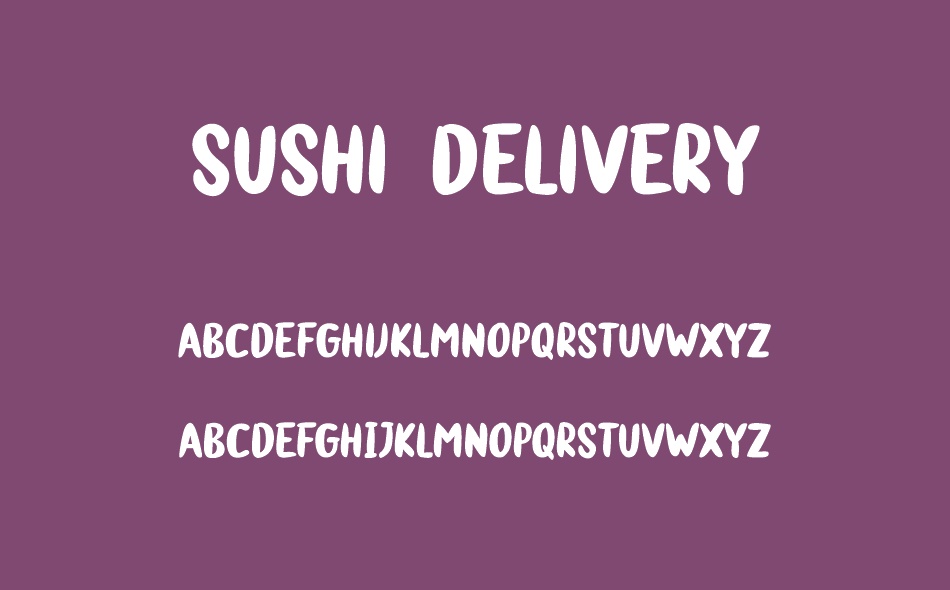 Sushi Delivery font