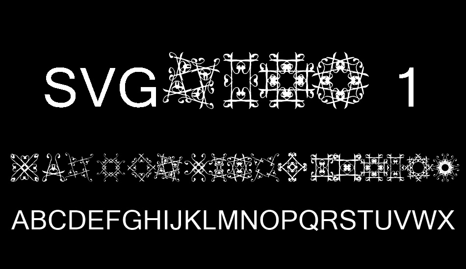 svgfont-1 font