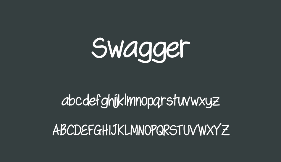 swagger font