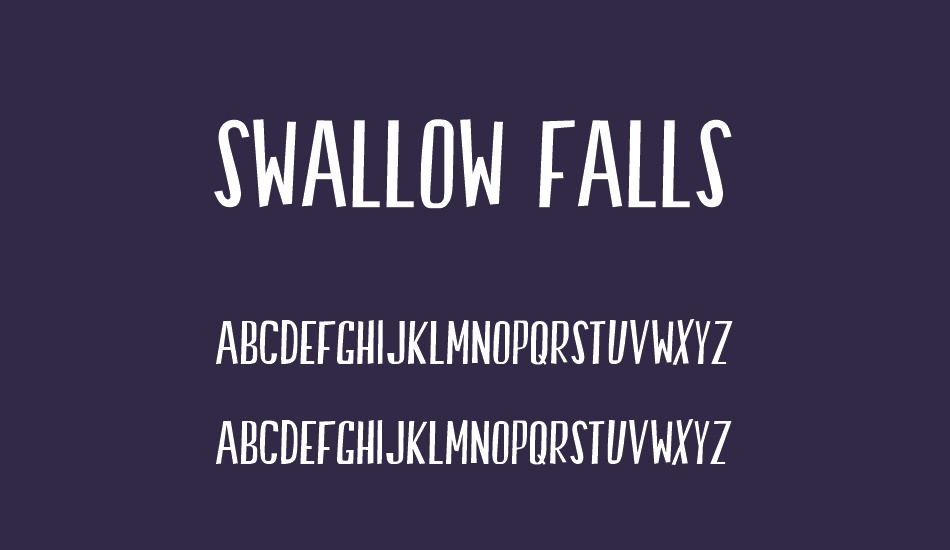 swallow-falls font