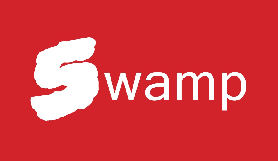 swamp-black font big