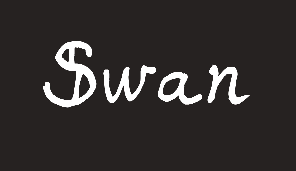 swan font big