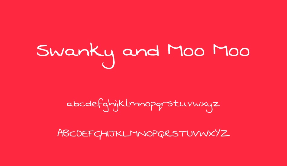 swanky-and-moo-moo font