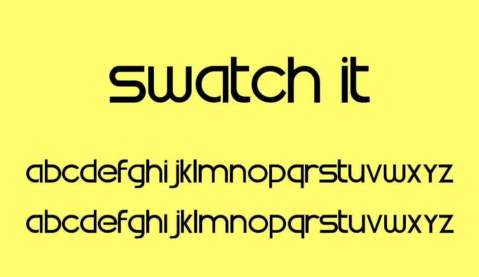 swatch-it font