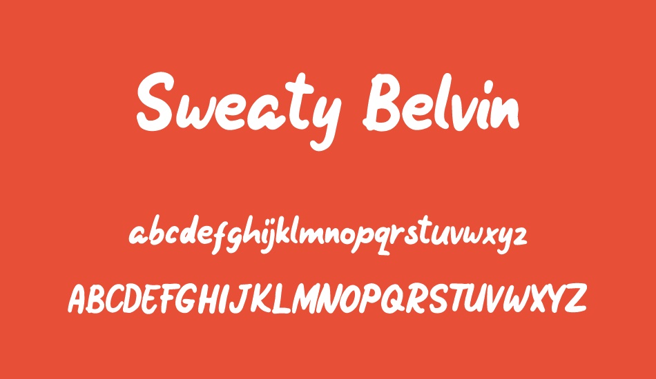 sweaty-belvin font