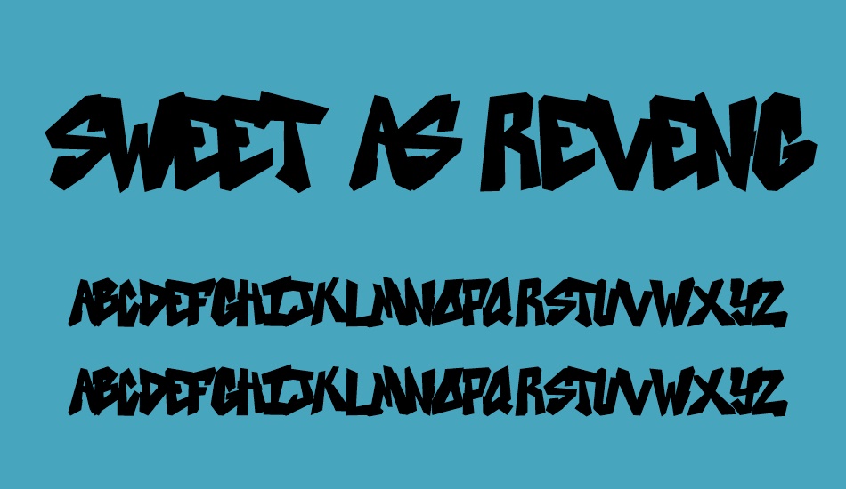 sweet-as-revenge font