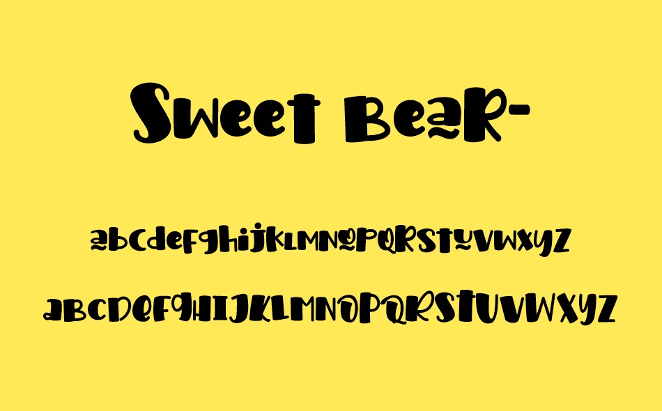 Sweet Bear font