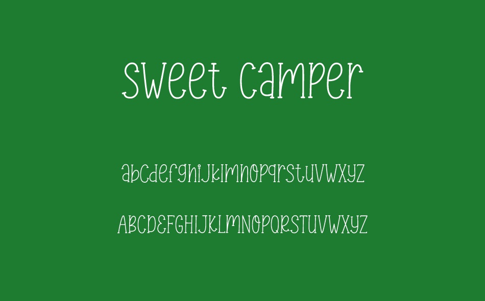 Sweet Camper font