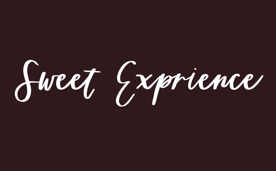 Sweet Exprience font big