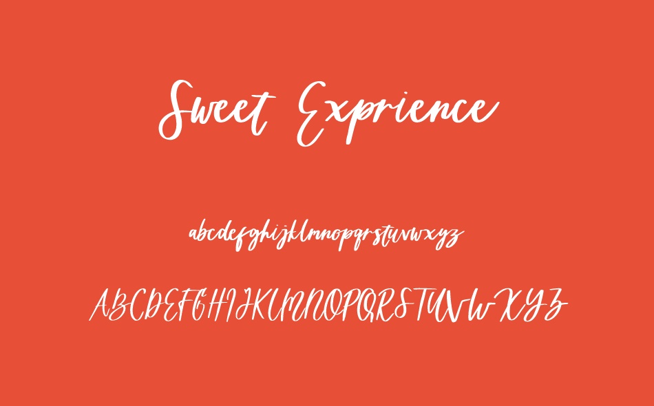 Sweet Exprience font