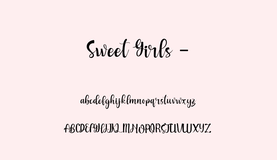 sweet-girls-- font