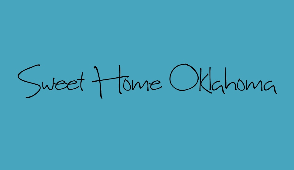 sweet-home-oklahoma font big