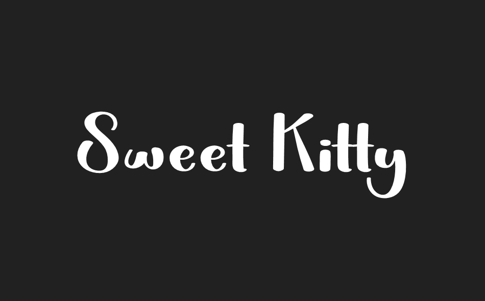 Sweet Kitty font big