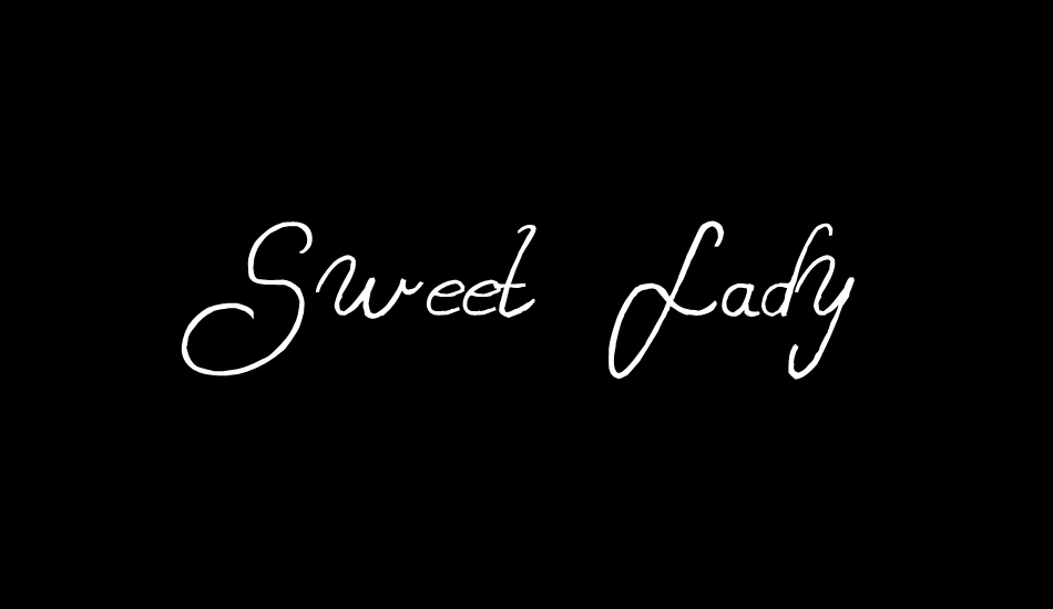 Sweet Lady font big