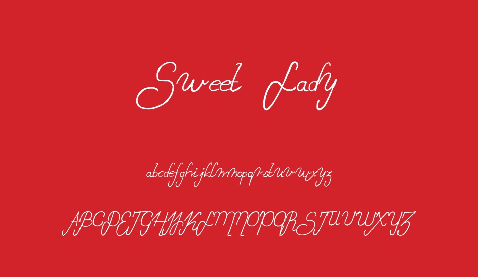 Sweet Lady font