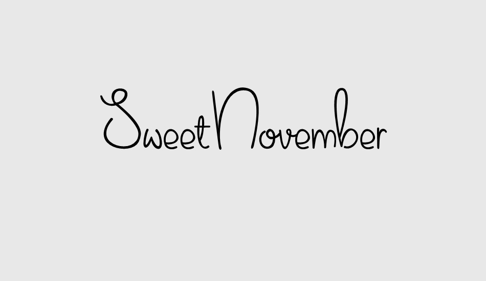 sweet-november font big