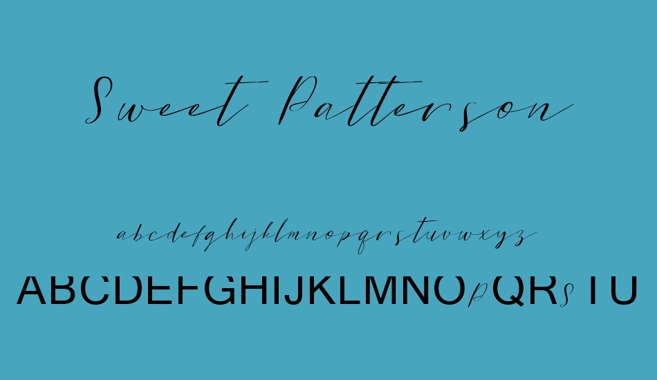 sweet-patterson-demo font