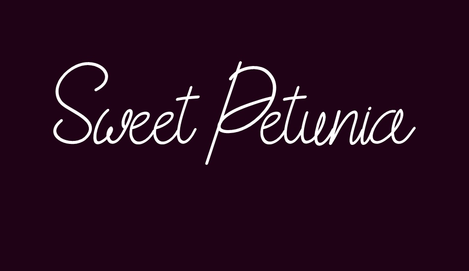 sweet-petunia font big