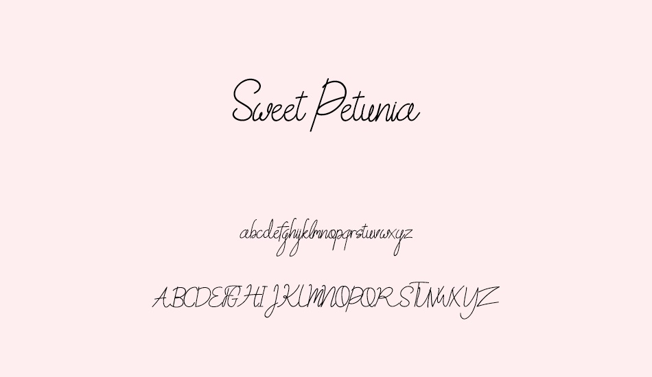 sweet-petunia font