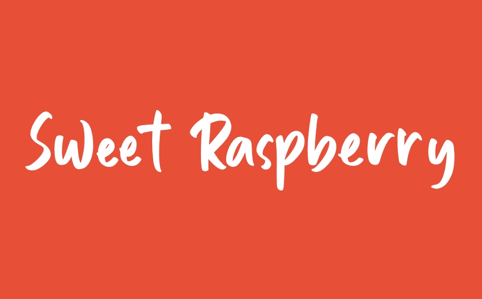 Sweet Raspberry font big