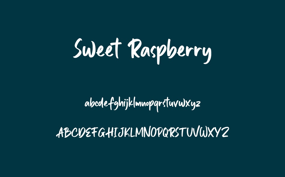 Sweet Raspberry font