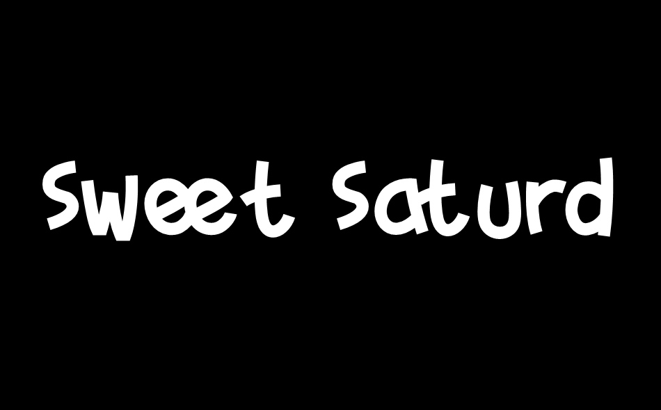 Sweet Saturday font big