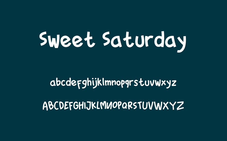Sweet Saturday font