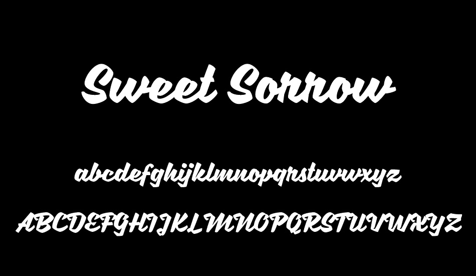 sweet-sorrow font