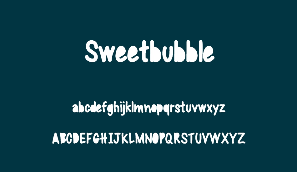 sweetbubble font