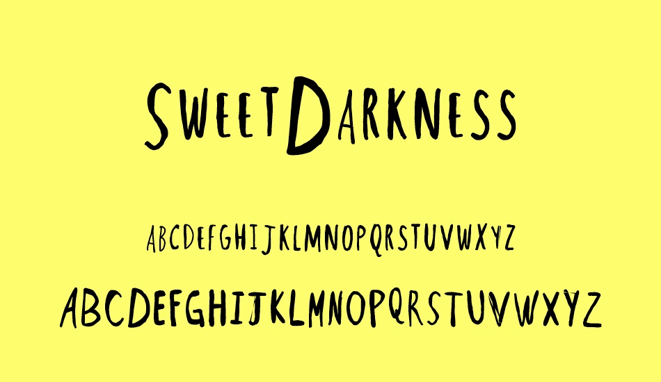 sweetdarkness font