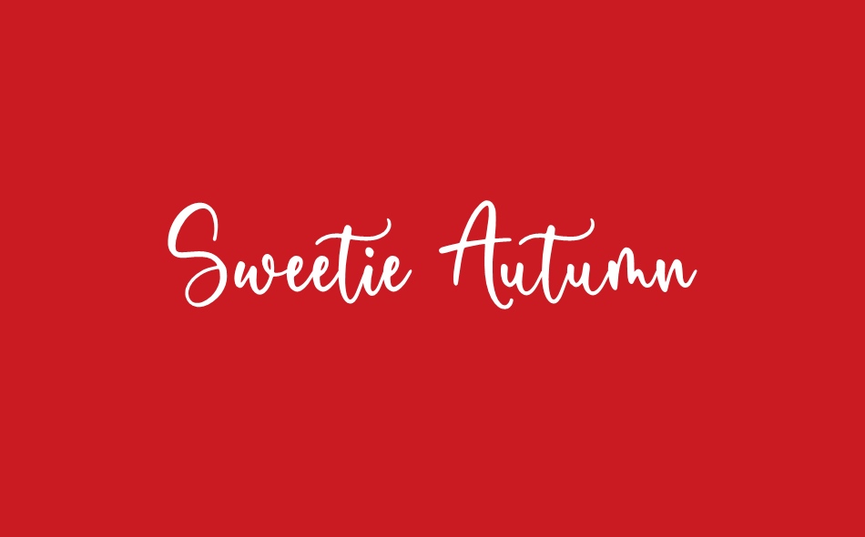 Sweetie Autumn font big