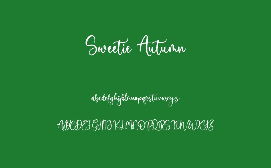 Sweetie Autumn font