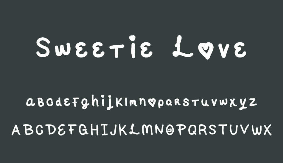 sweetie-love font