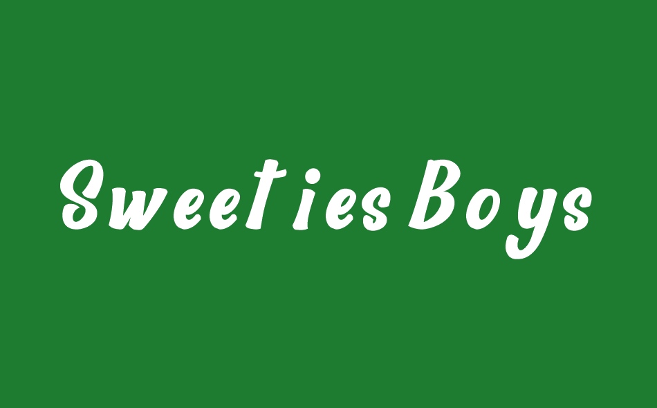 Sweeties Boys font big