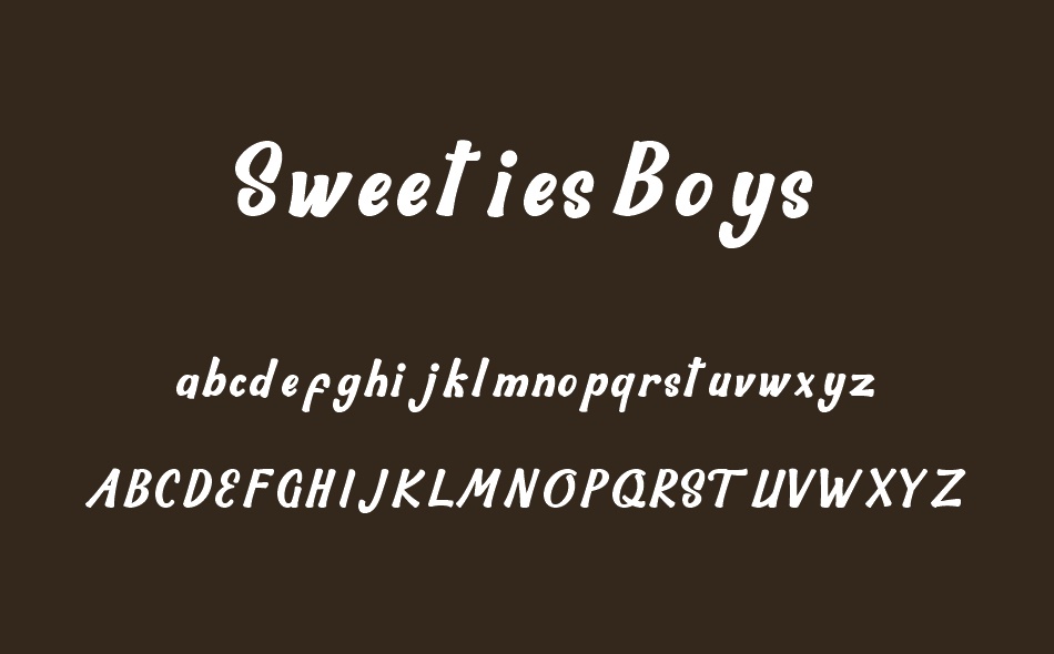 Sweeties Boys font