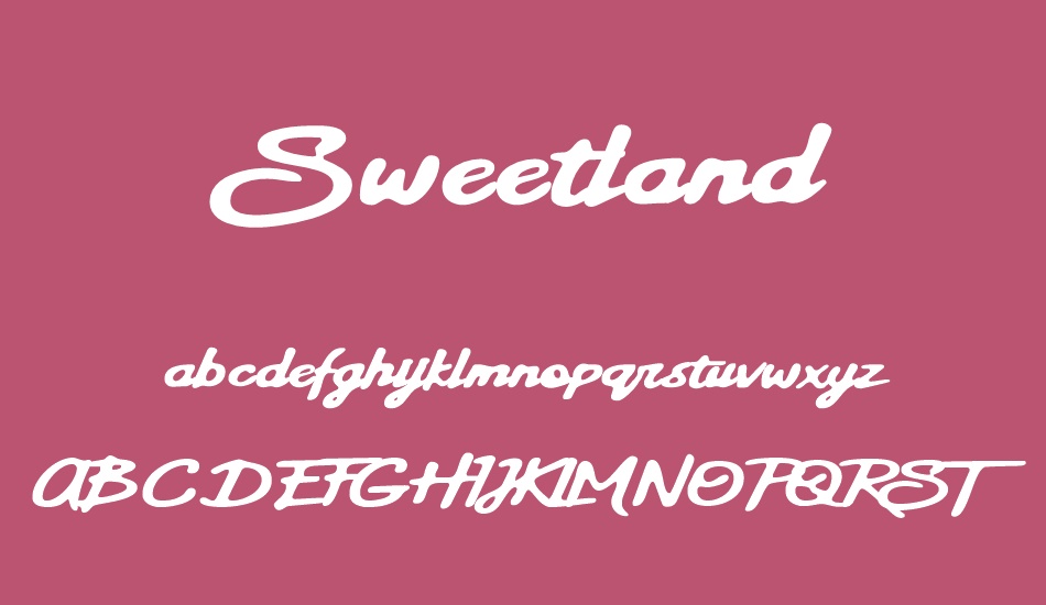 sweetland font