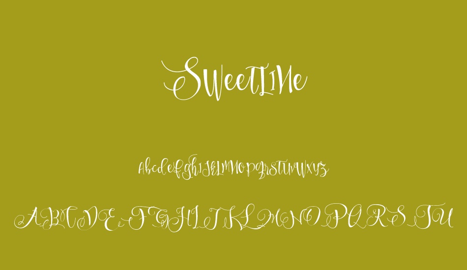 sweetline-free-demo font