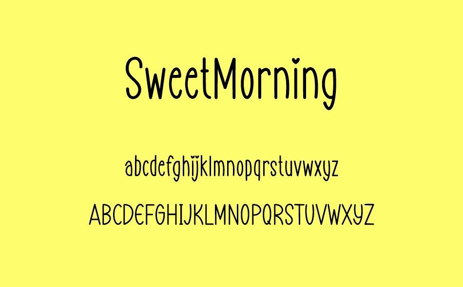 Sweet Morning font